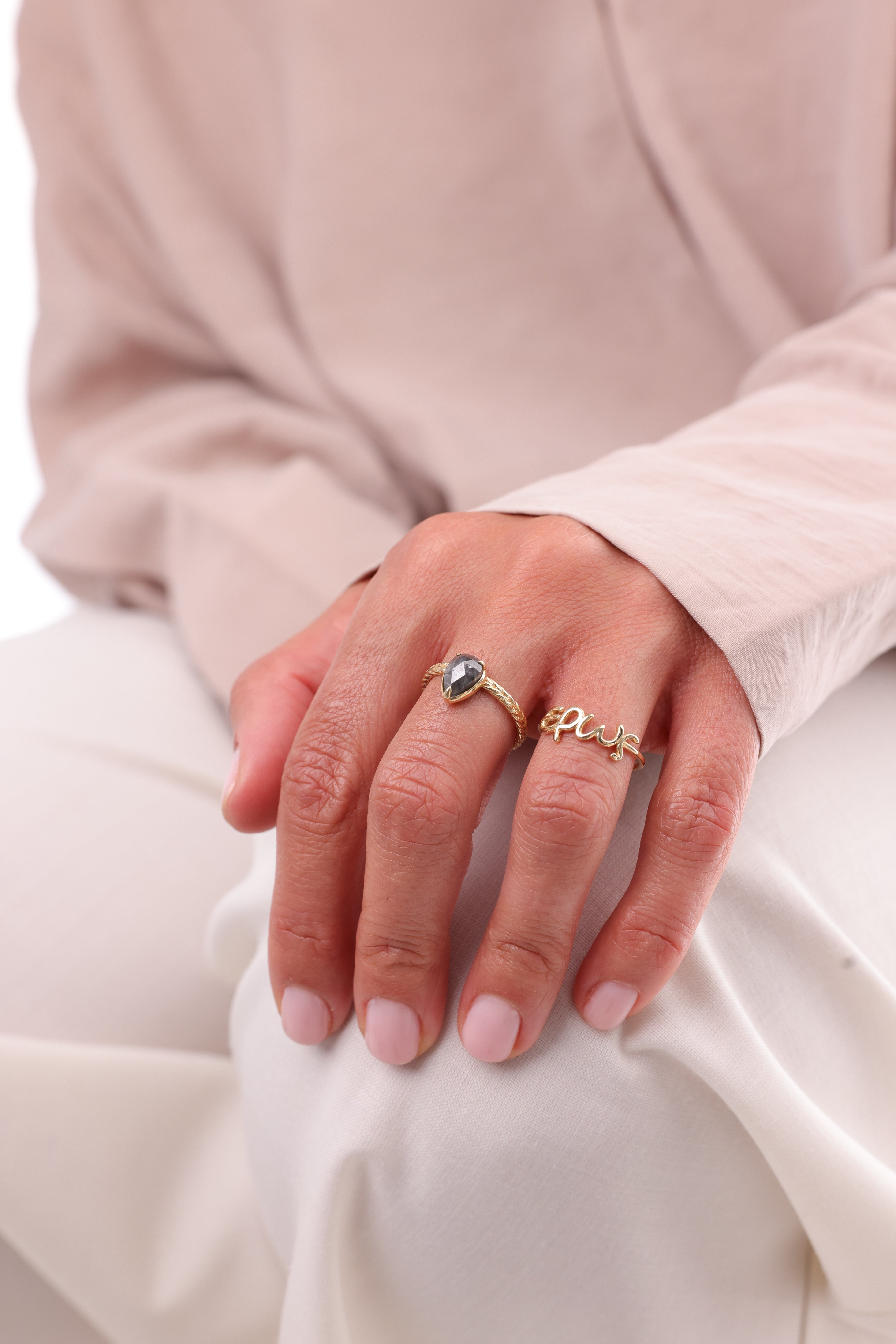 14K Gold “ερως” Ring