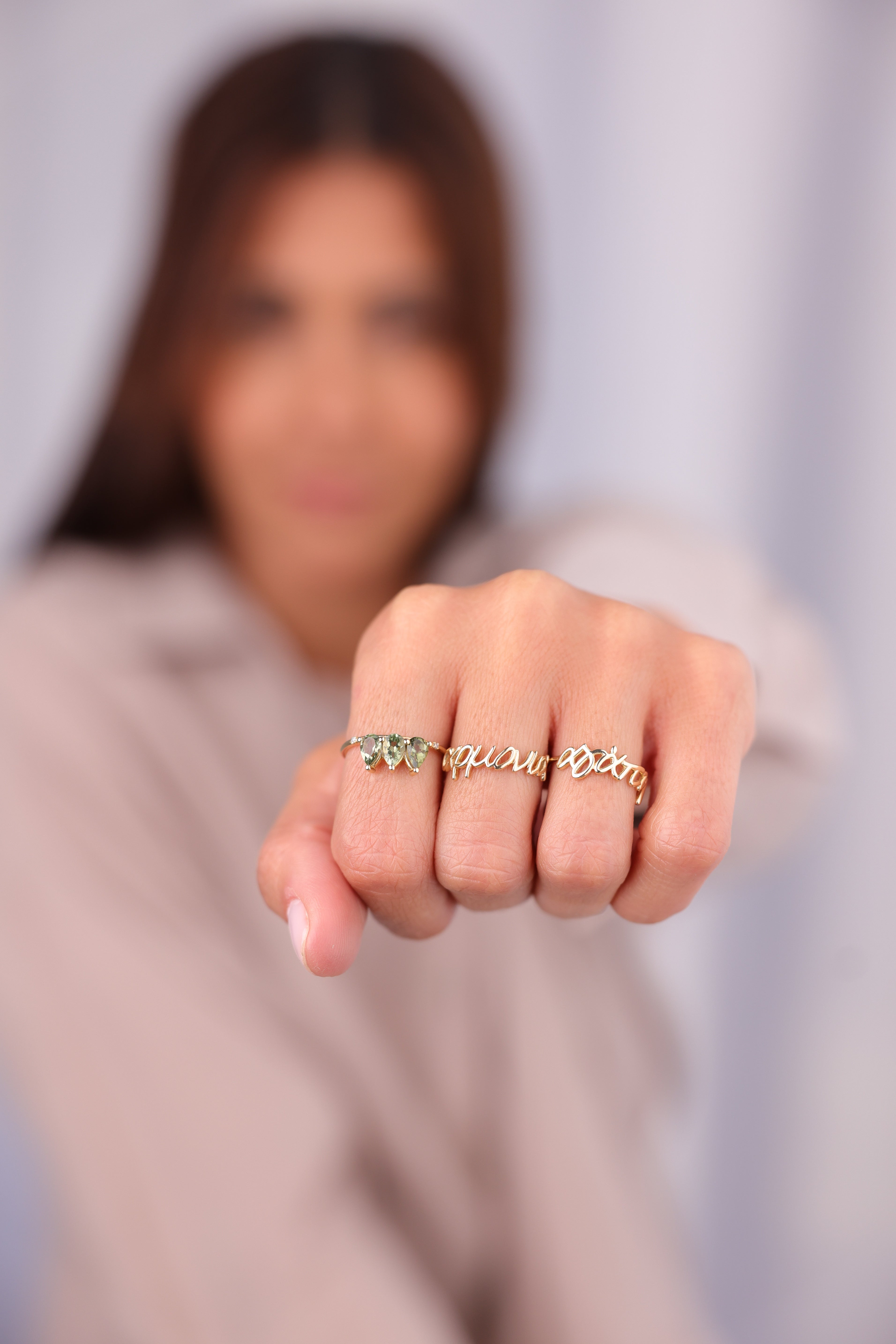 14K Gold “αρμονία” Ring