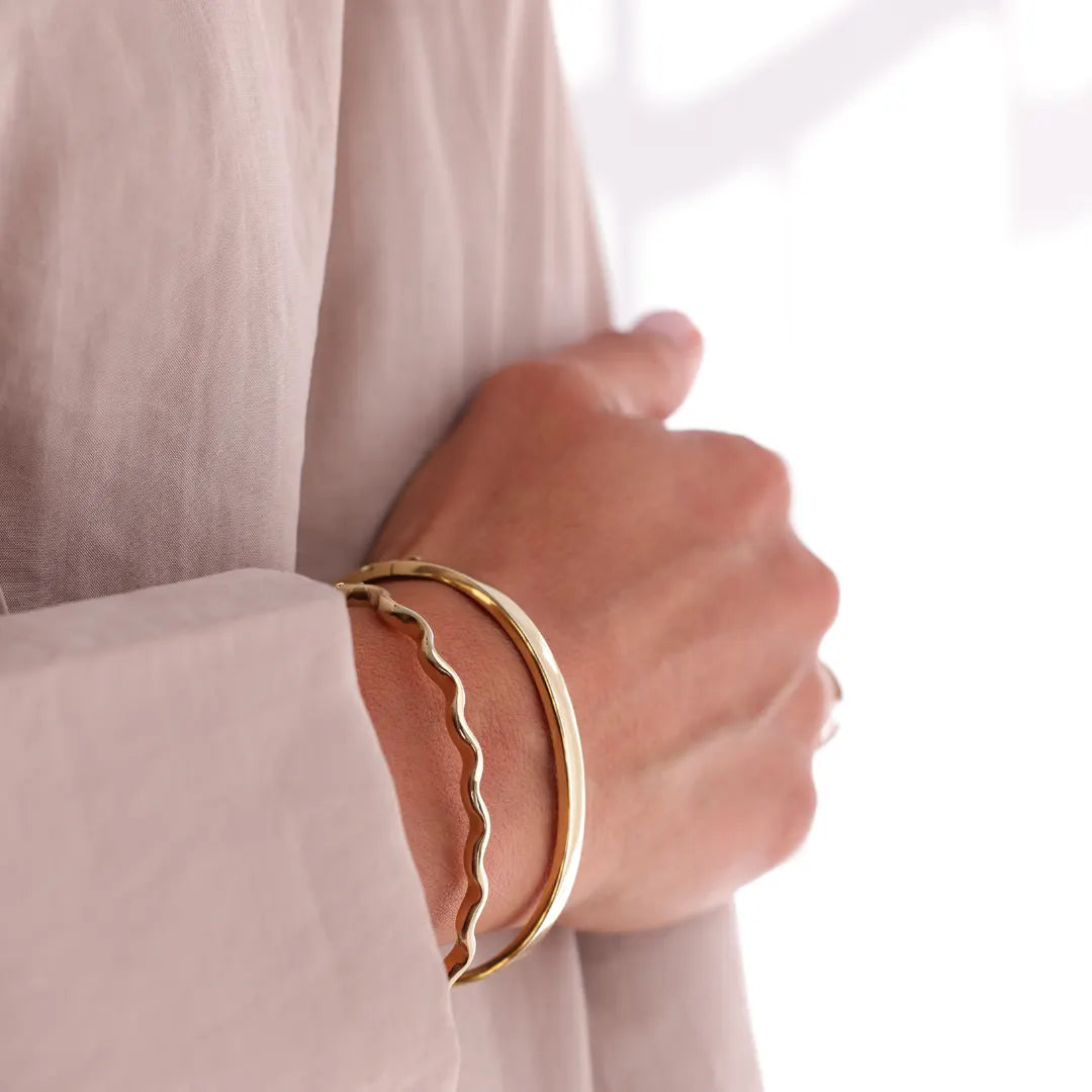 14K gold Squared Bracelet