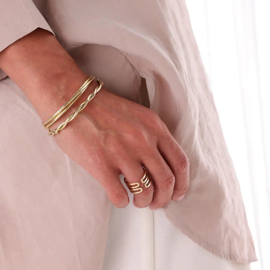14K gold Twisted Bracelet