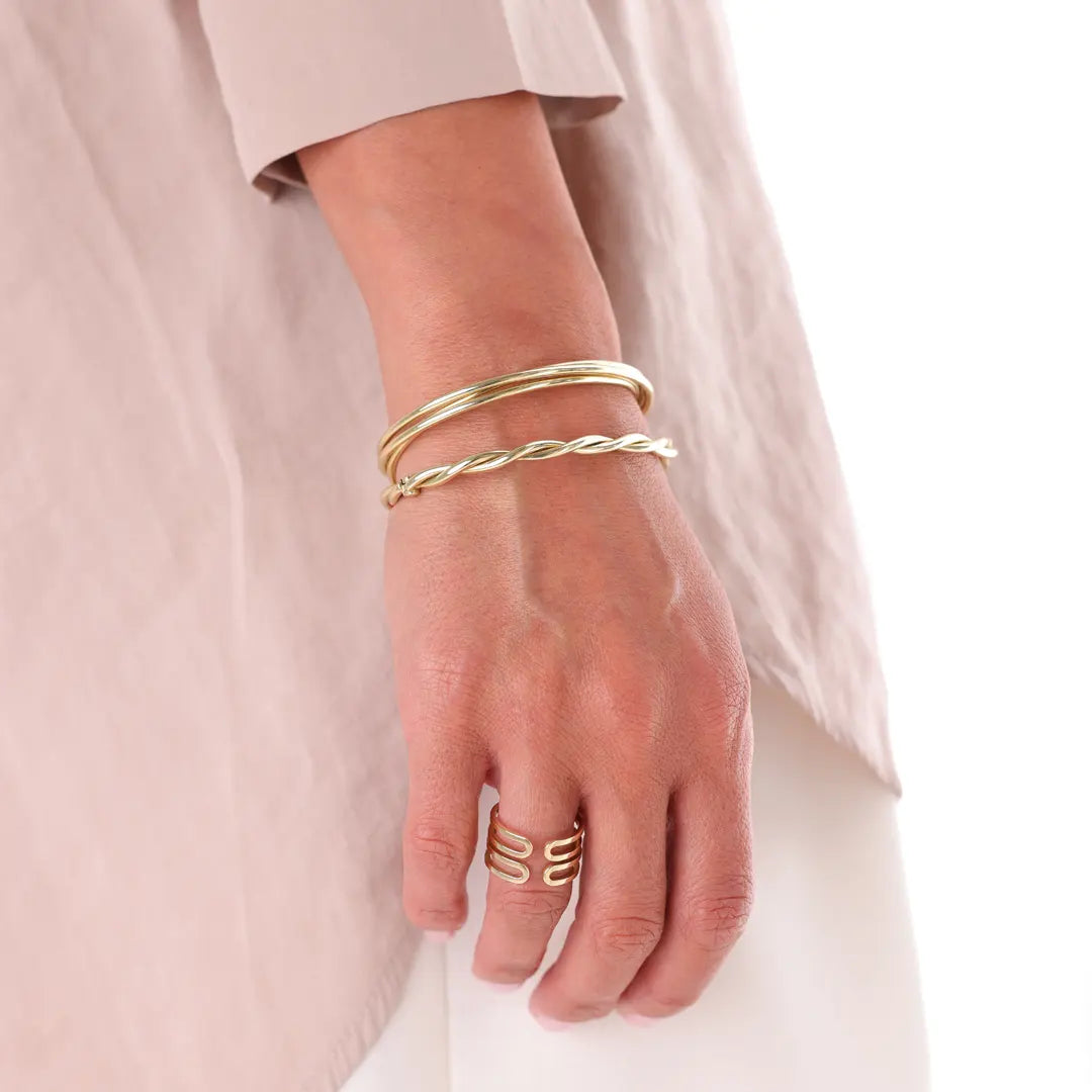 14K gold Twisted Bracelet