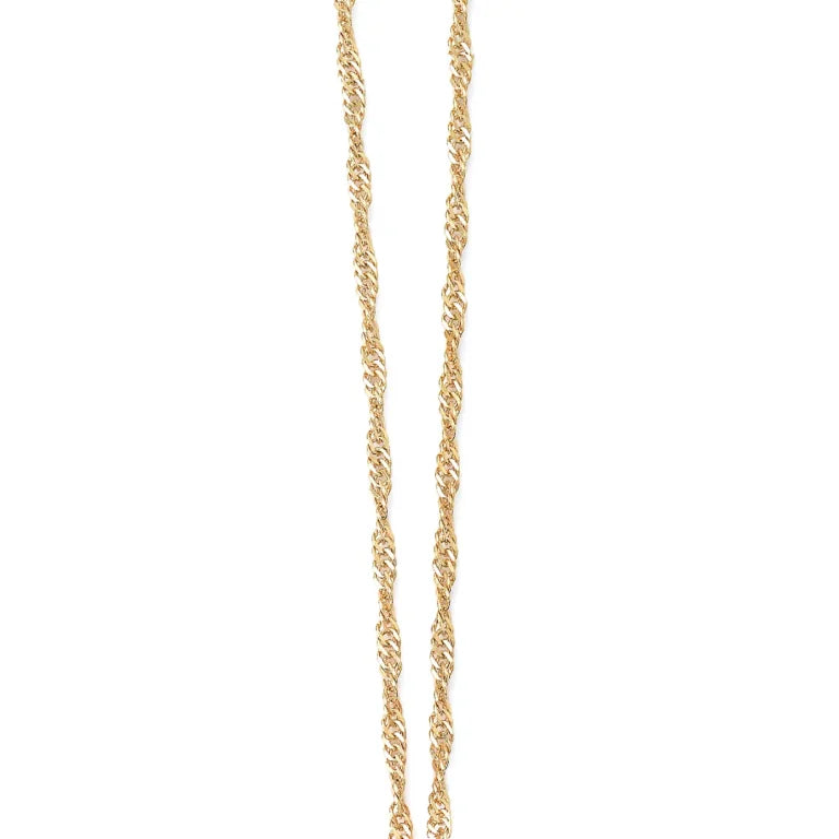 14K Gold Singapore Chain, 1,5mm