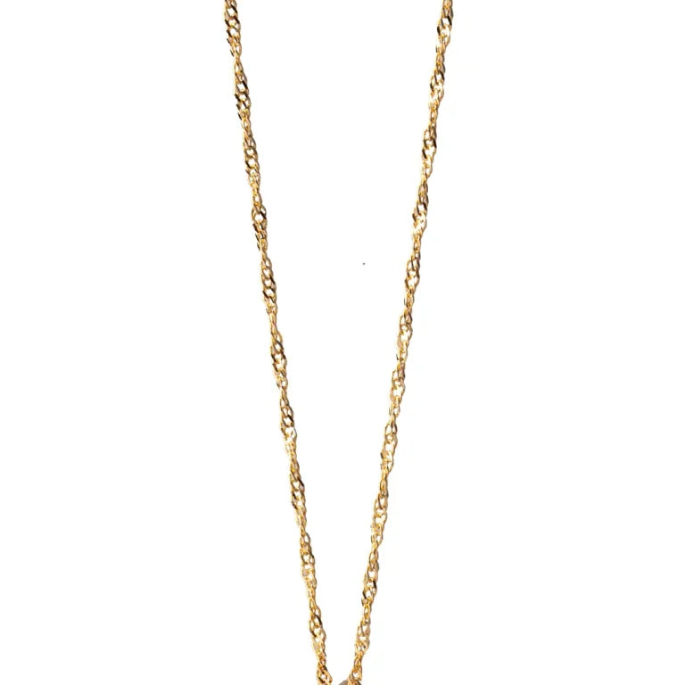 14K Gold Singapore Chain, 1mm