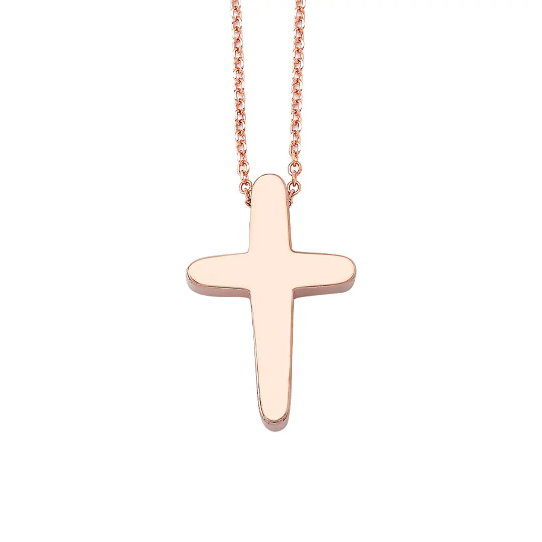 Pointed Edges Gold Cross Pendant