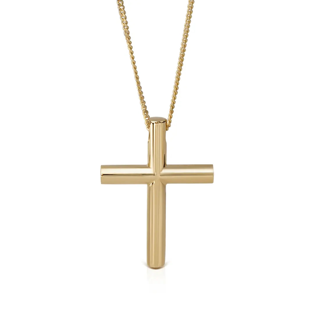Tube Gold Minimal Cross