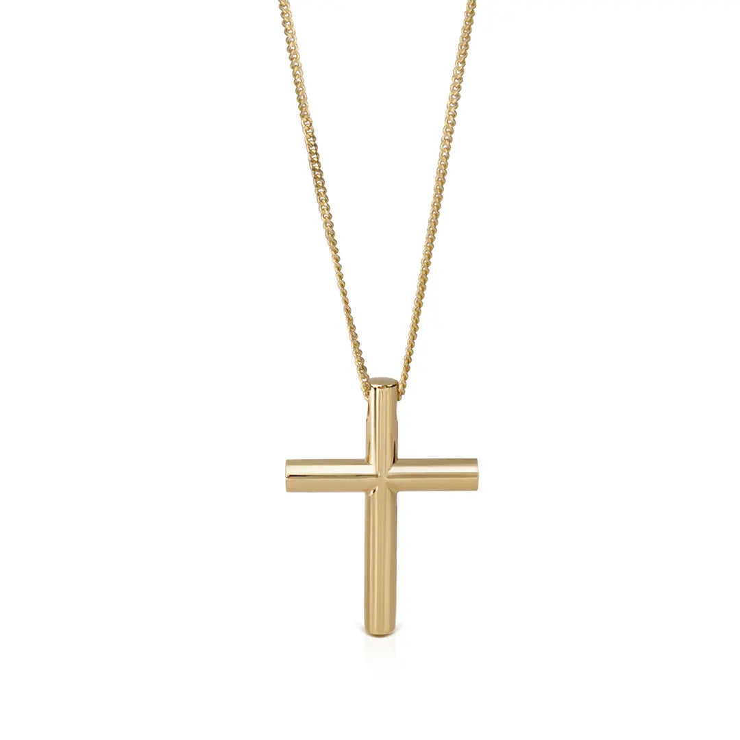 Tube Gold Minimal Cross