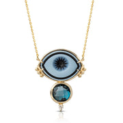Cycladic Talisman Necklace with Cameo Eye
