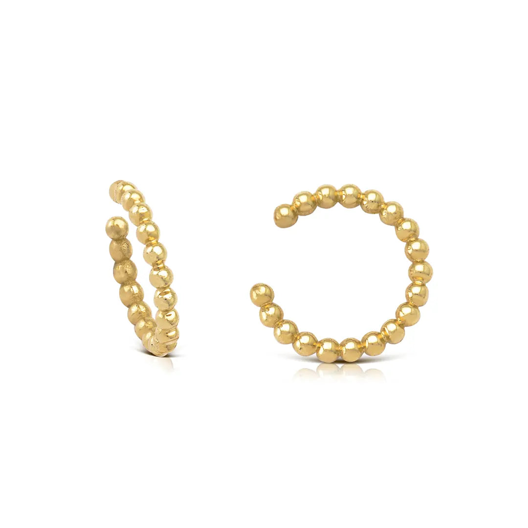 14K Gold Dot Earcuf