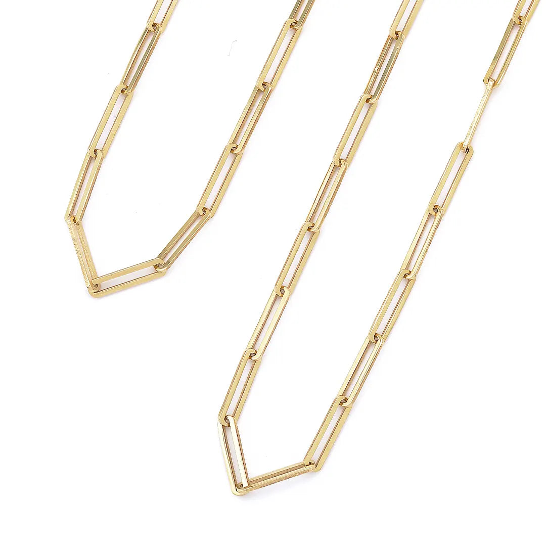 14K Gold Link Chain Necklace