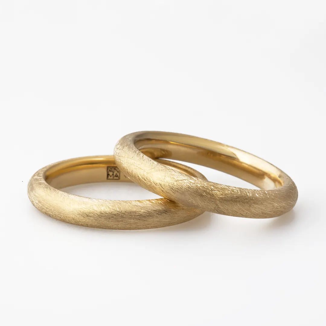 14K Gold Thick Band Ring