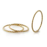 14K Gold Twisted Band Ring