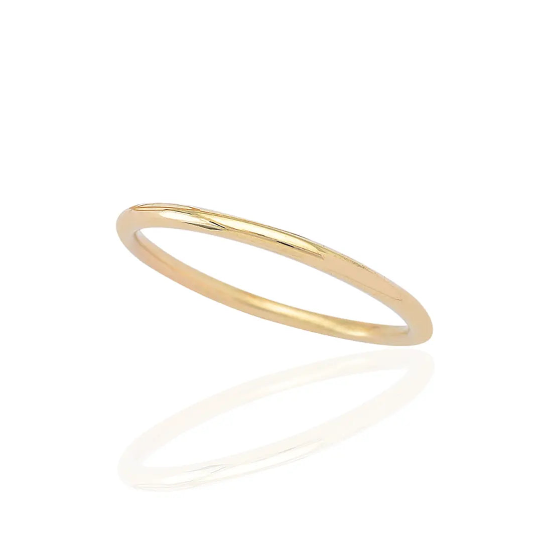 14K Gold Plain Band Ring