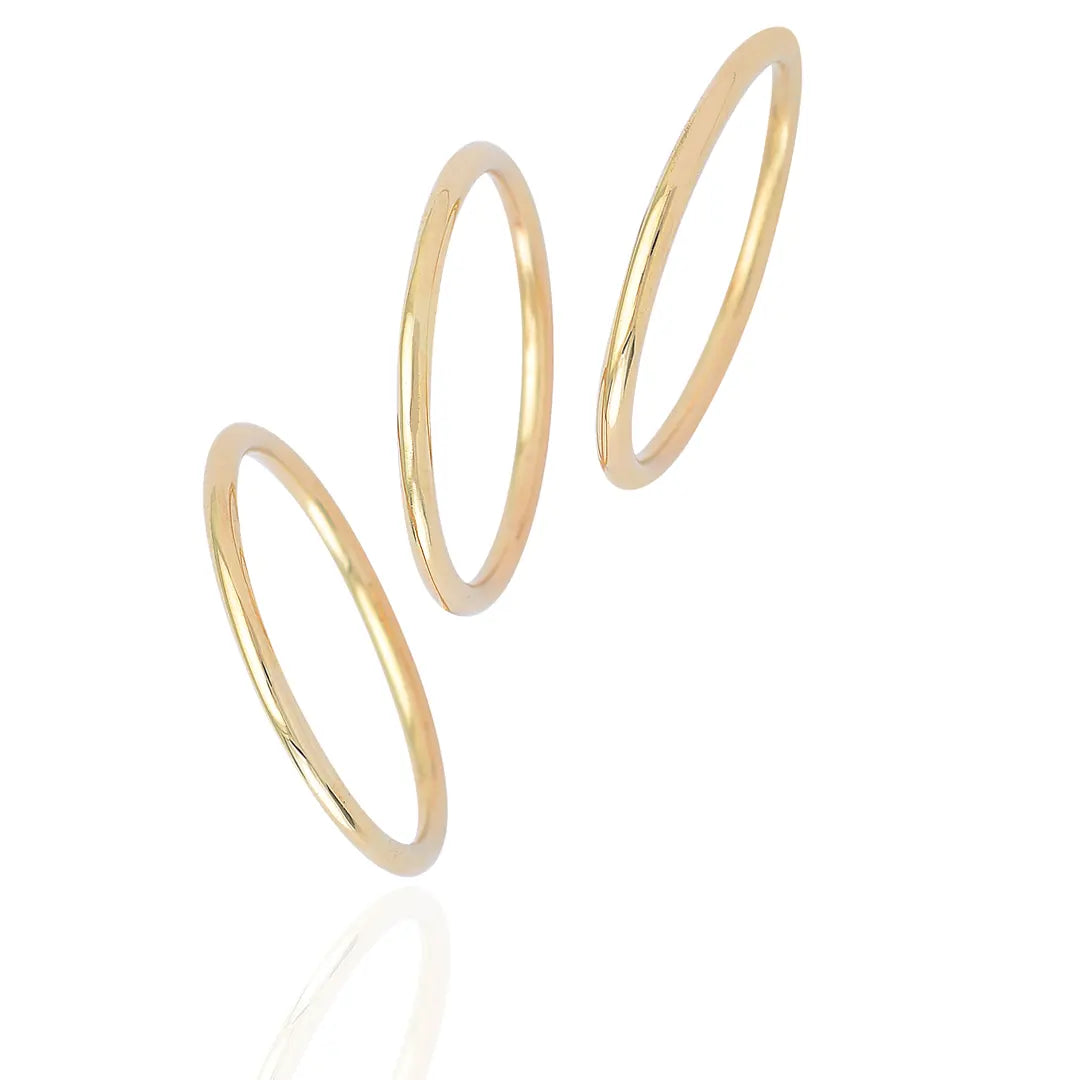 14K Gold Plain Band Ring