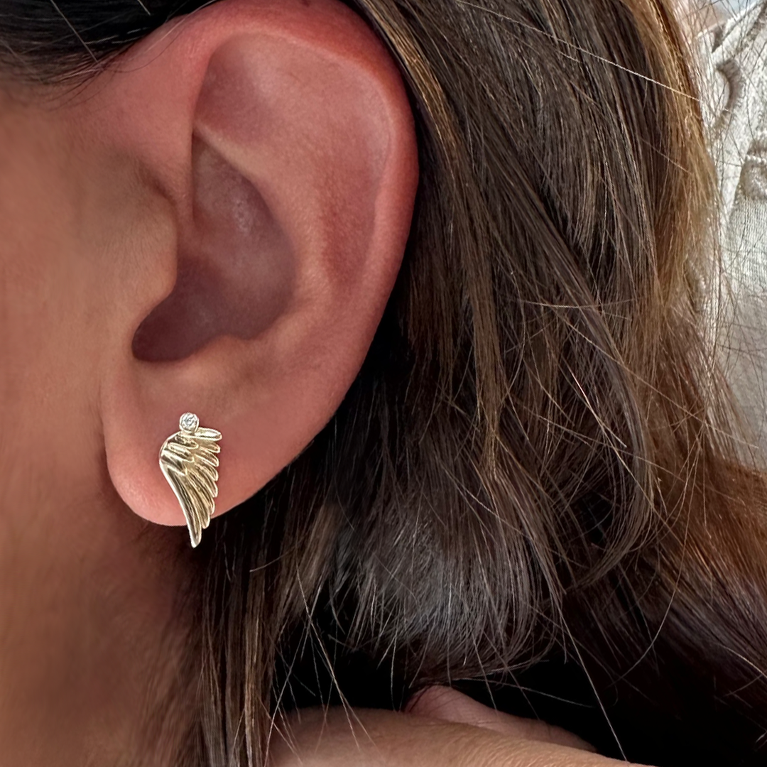 14K Gold "Wings" Talisman 2025 Earrings