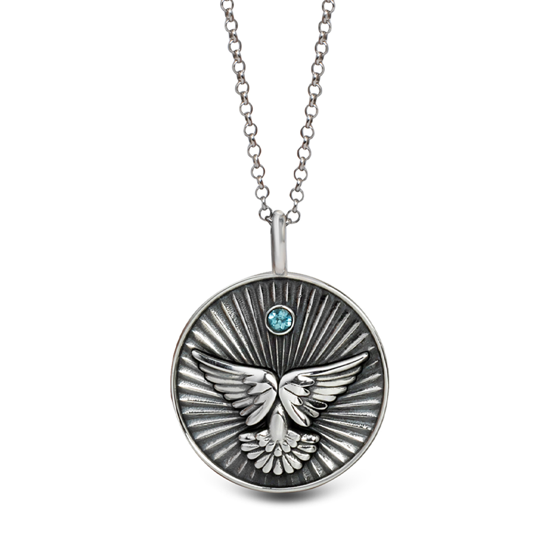 Silver "Wings" Talisman 2025 Disc Necklace