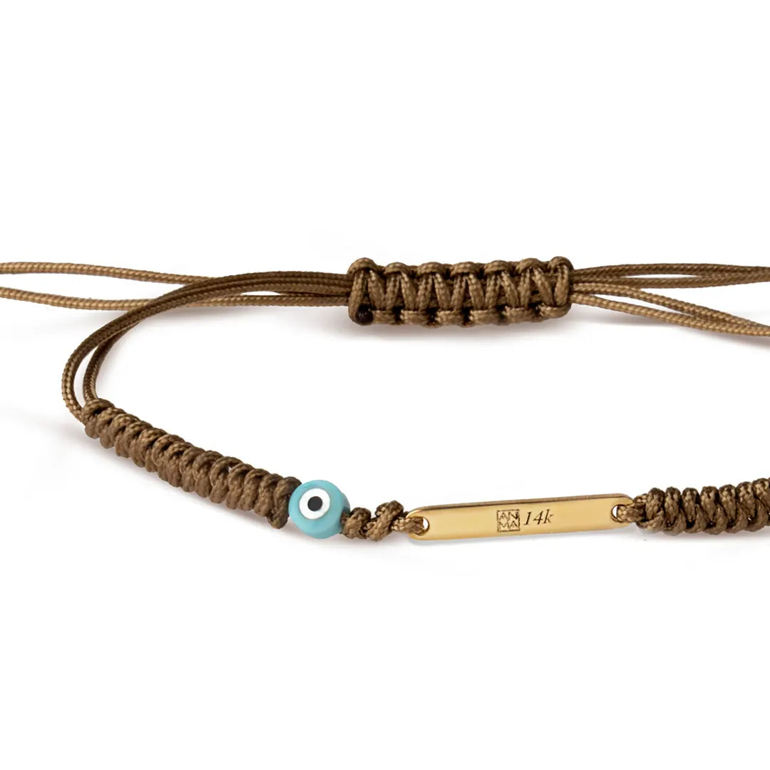 14K Gold Small Bar Bracelet