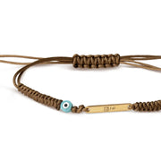 14K Gold Small Bar Bracelet