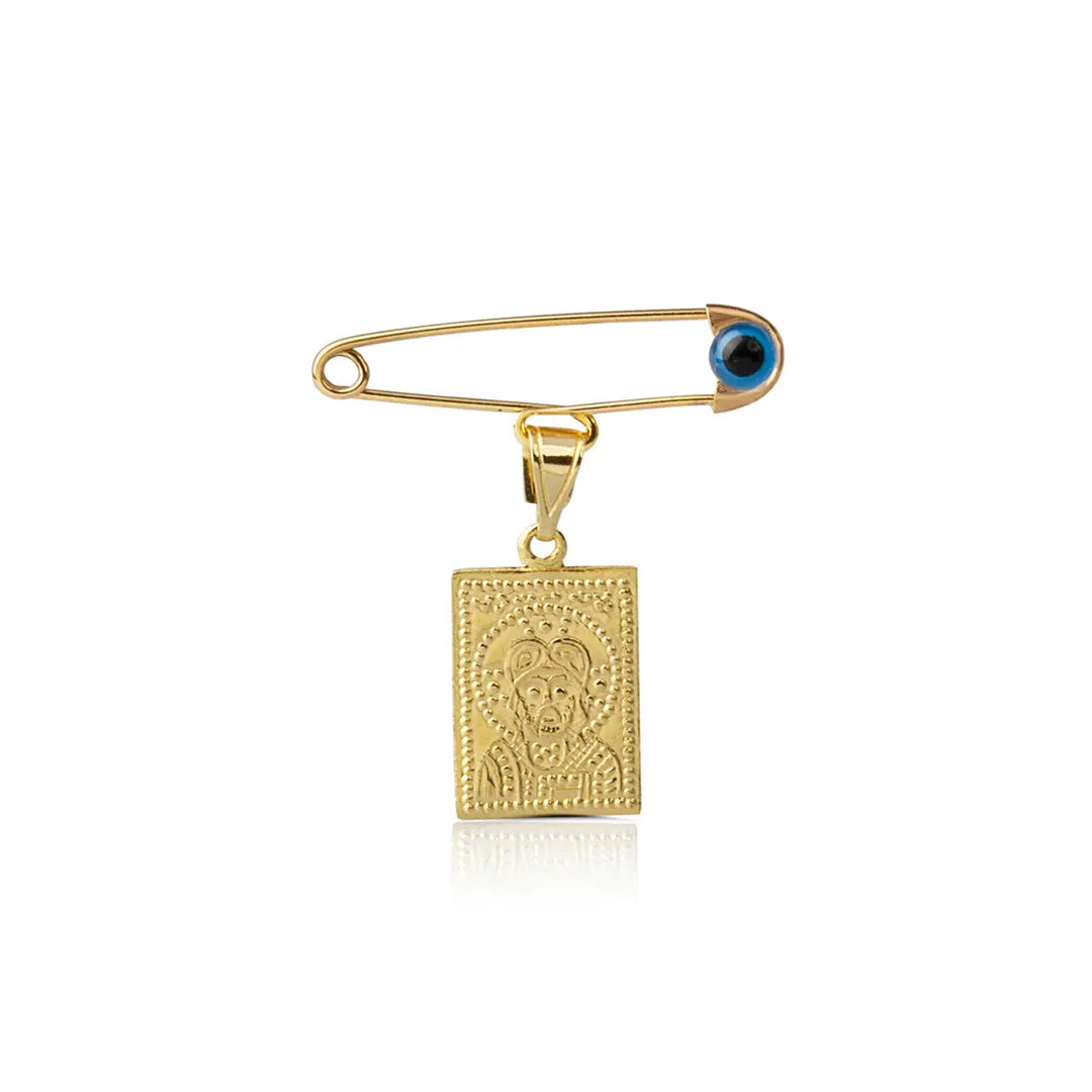 Konstantinato Safety Pin Necklace, Rectangle Shape