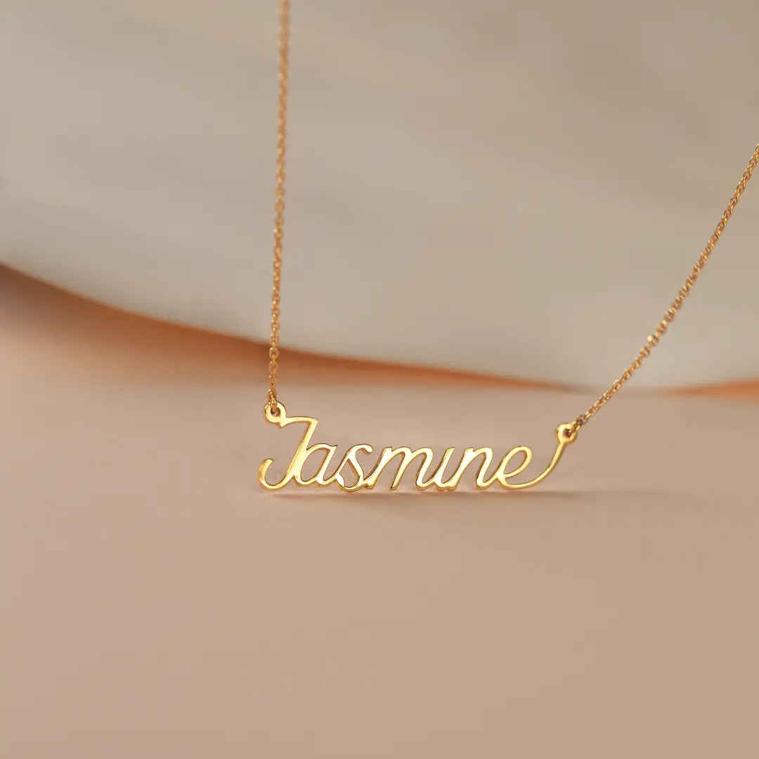 14K Gold Personalized Name Necklace