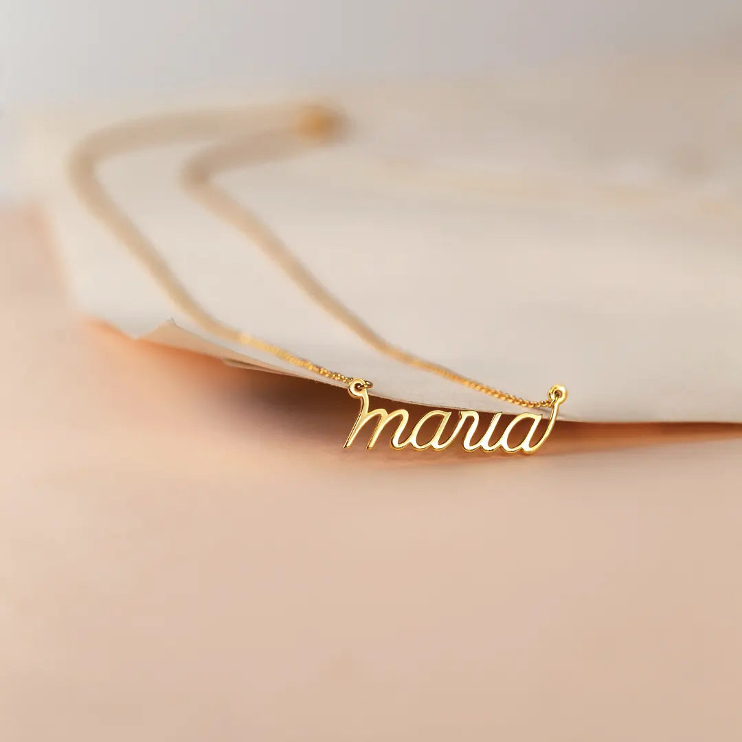 14K Gold Personalized Name Necklace