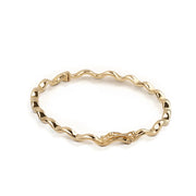 14K gold Curved Bracelet