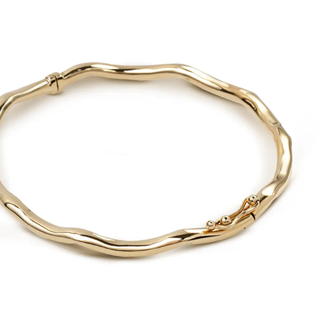 14K gold Light Curved Bracelet