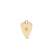 14K Gold Big Heart Diamond Star Element