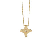14K Gold Tiny Star Diamond Necklace