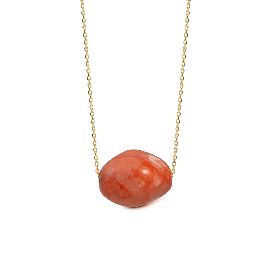 14K Gold, Coral Necklace