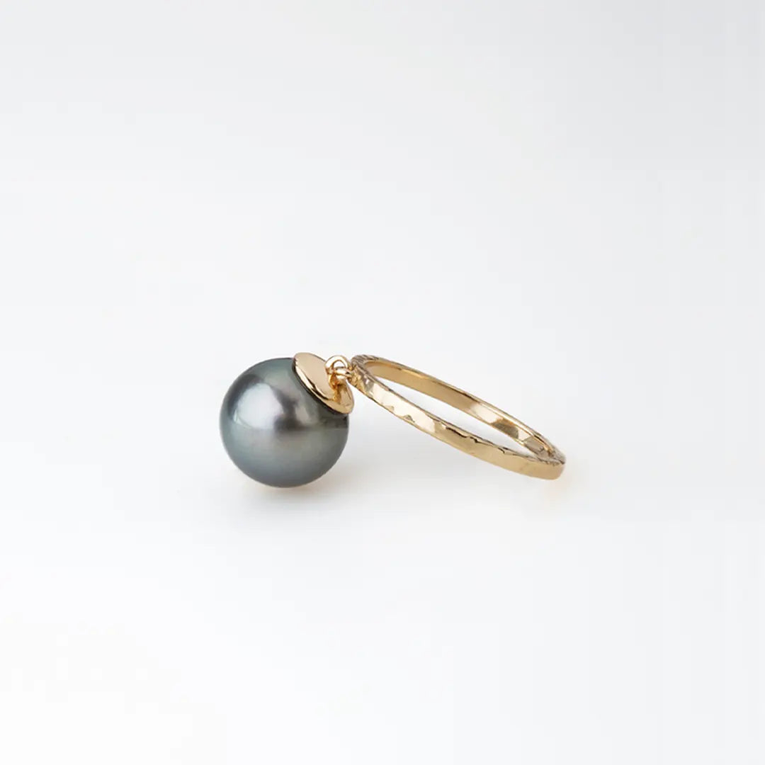 14K Gold Tahitian pearl Ring