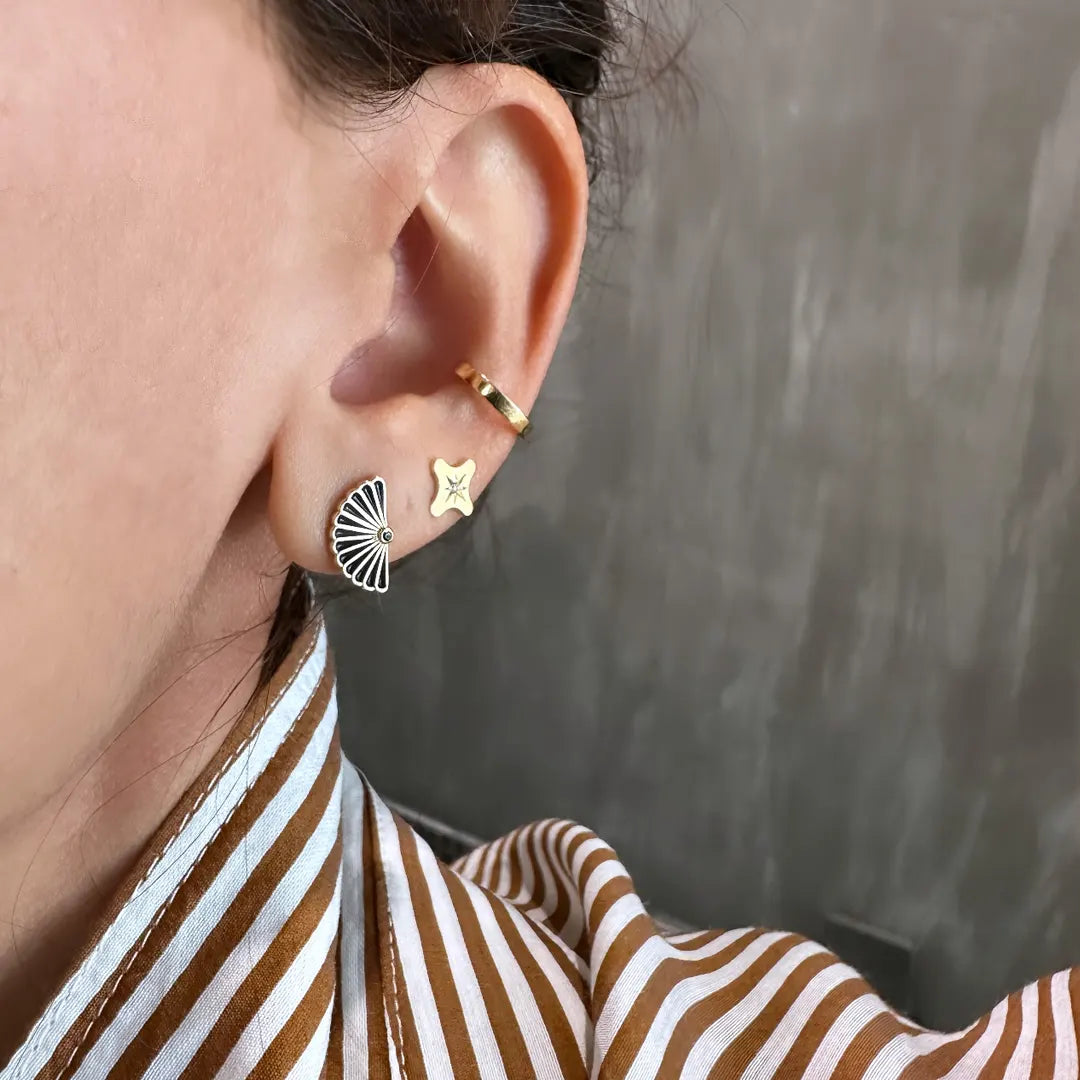 14K Gold Ventalia Talisman Earrings