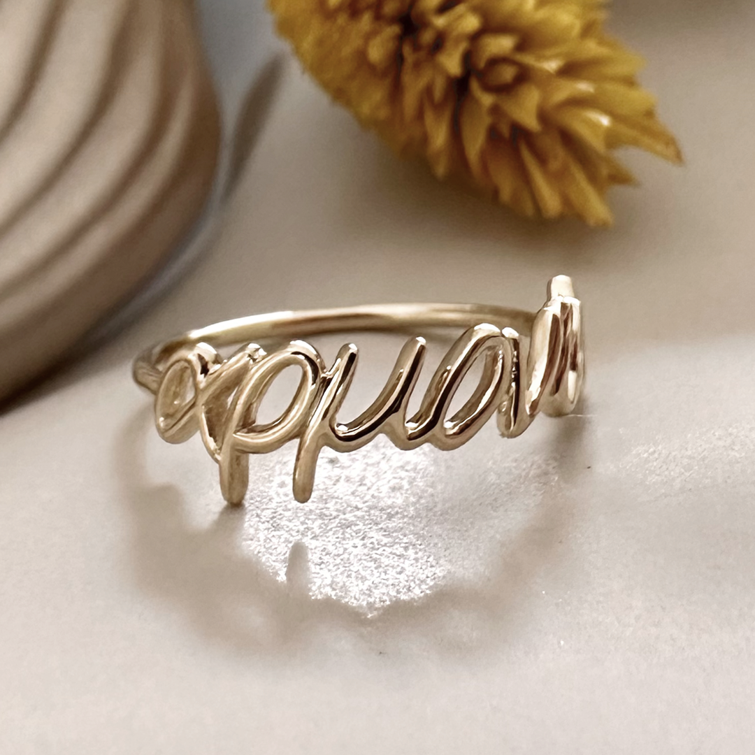 14K Gold “αρμονία” Ring