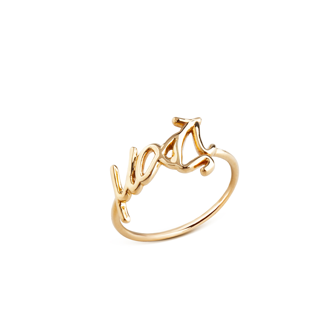 14K Gold “μαζί” Ring
