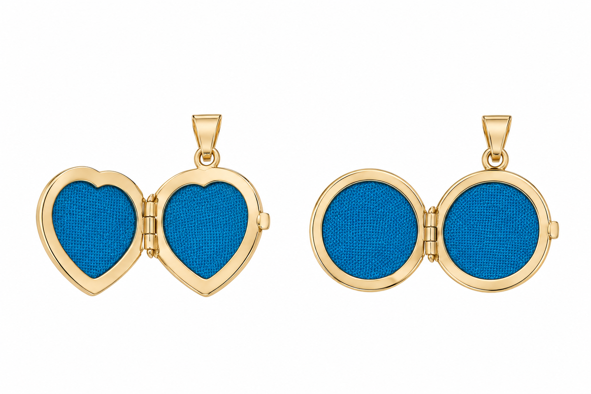14K Floral Engraved Heart Locket
