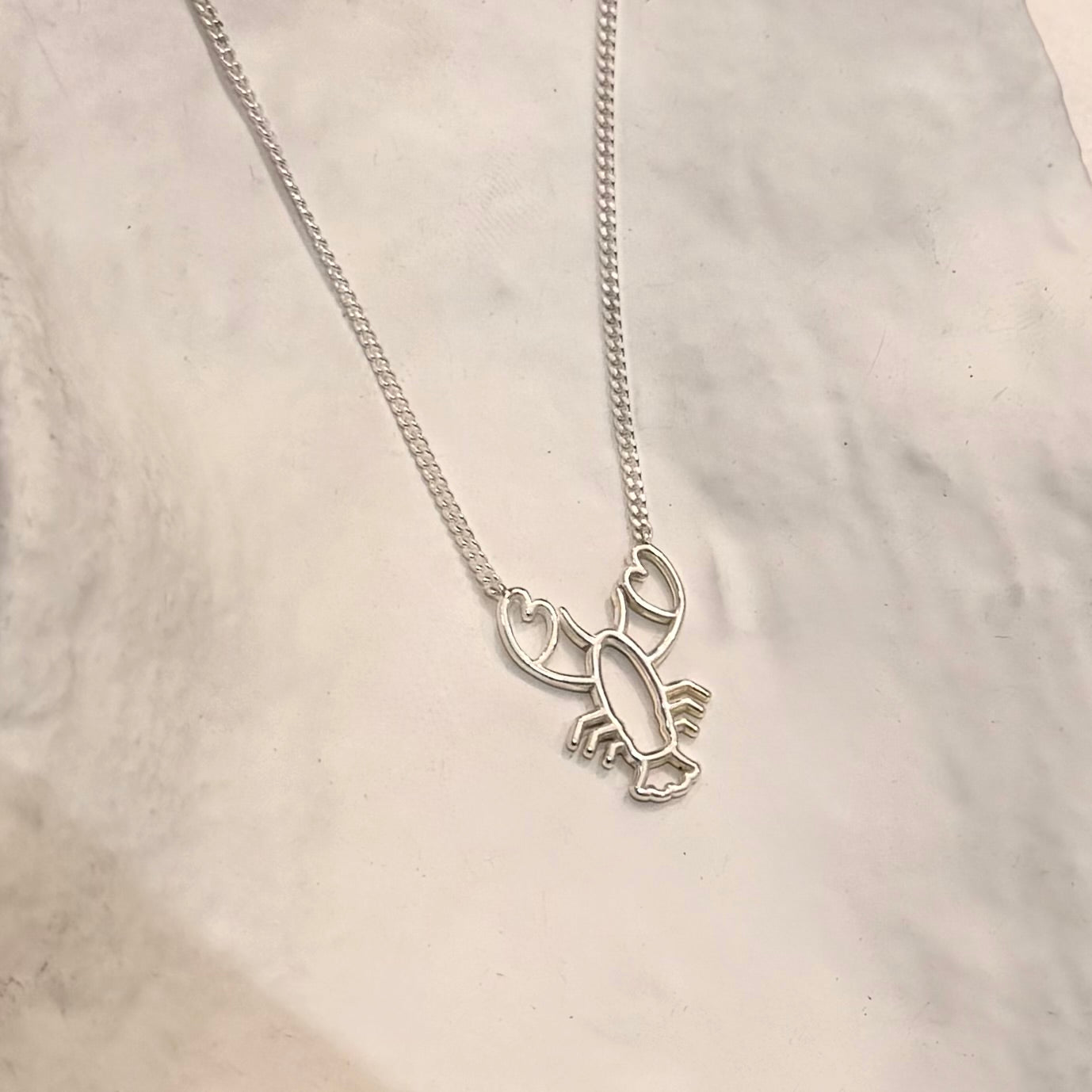 Mer-Mades Heart Claw Lobster Necklace