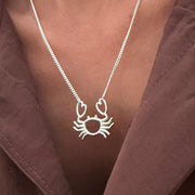 Mer-Mades Heart Claw Crab Necklace
