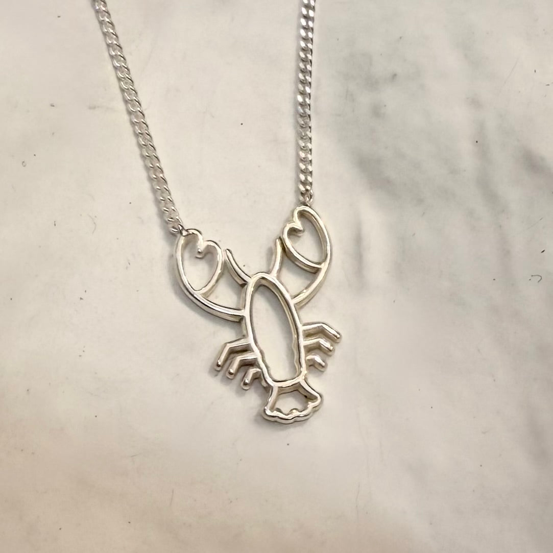 Mer-Mades Heart Claw Lobster Necklace
