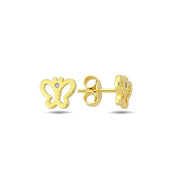 9K Gold Fly Away Studs