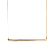 14K Gold Long Line Necklace