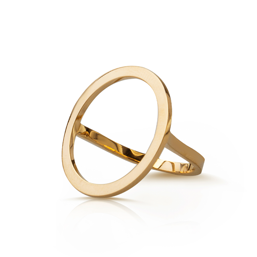 14Κ Gold Circle Ring