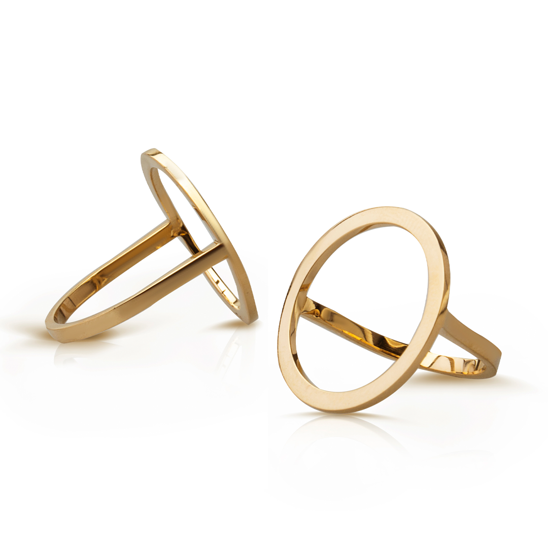 14Κ Gold Circle Ring