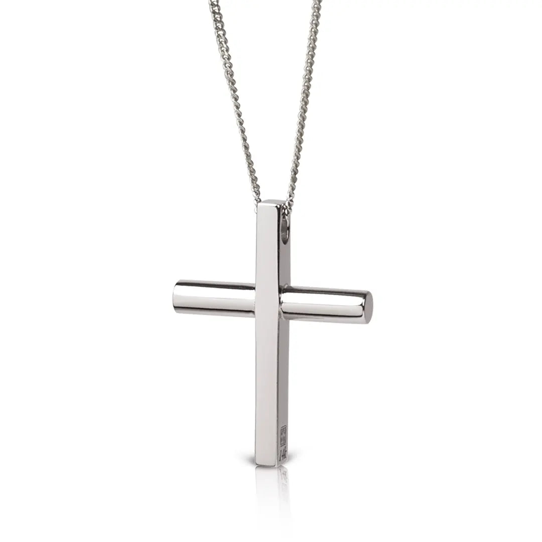 Minimal Gold Cross Pendant for Men