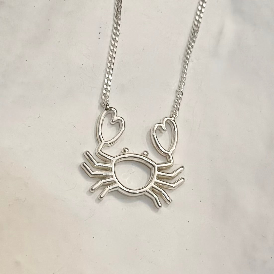 Mer-Mades Heart Claw Crab Necklace