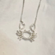 Mer-Mades Heart Claw Crab Necklace