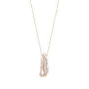 Organic Baroque Pearl Necklace in 14K Gold