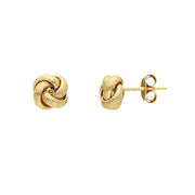 14K Gold Love Knot Stud Earrings