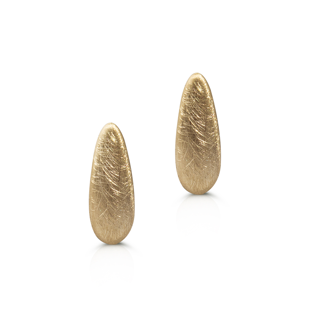14K Gold Long Drop Earrings