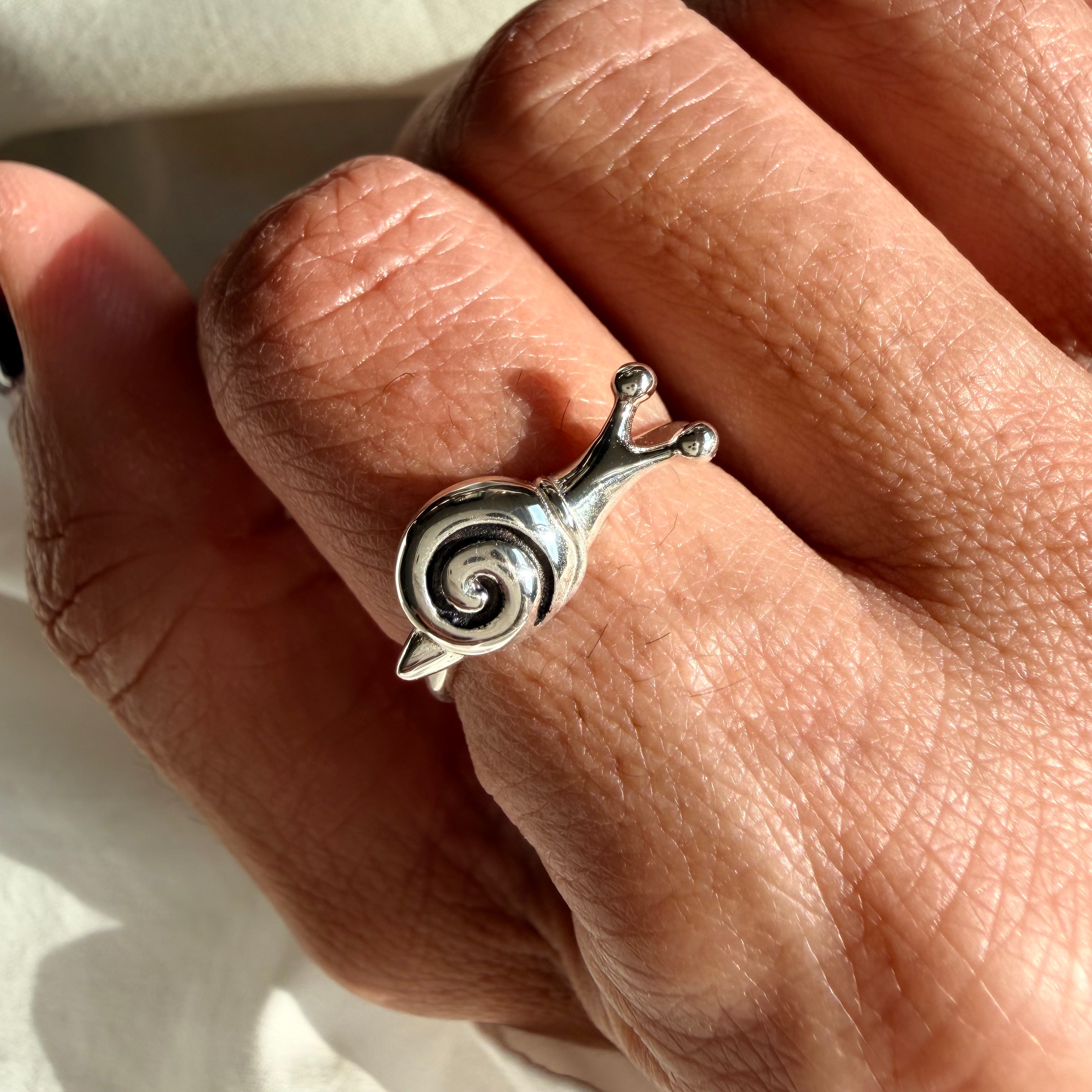 Silver “Snail” Talisman 2026 Ring (Big)
