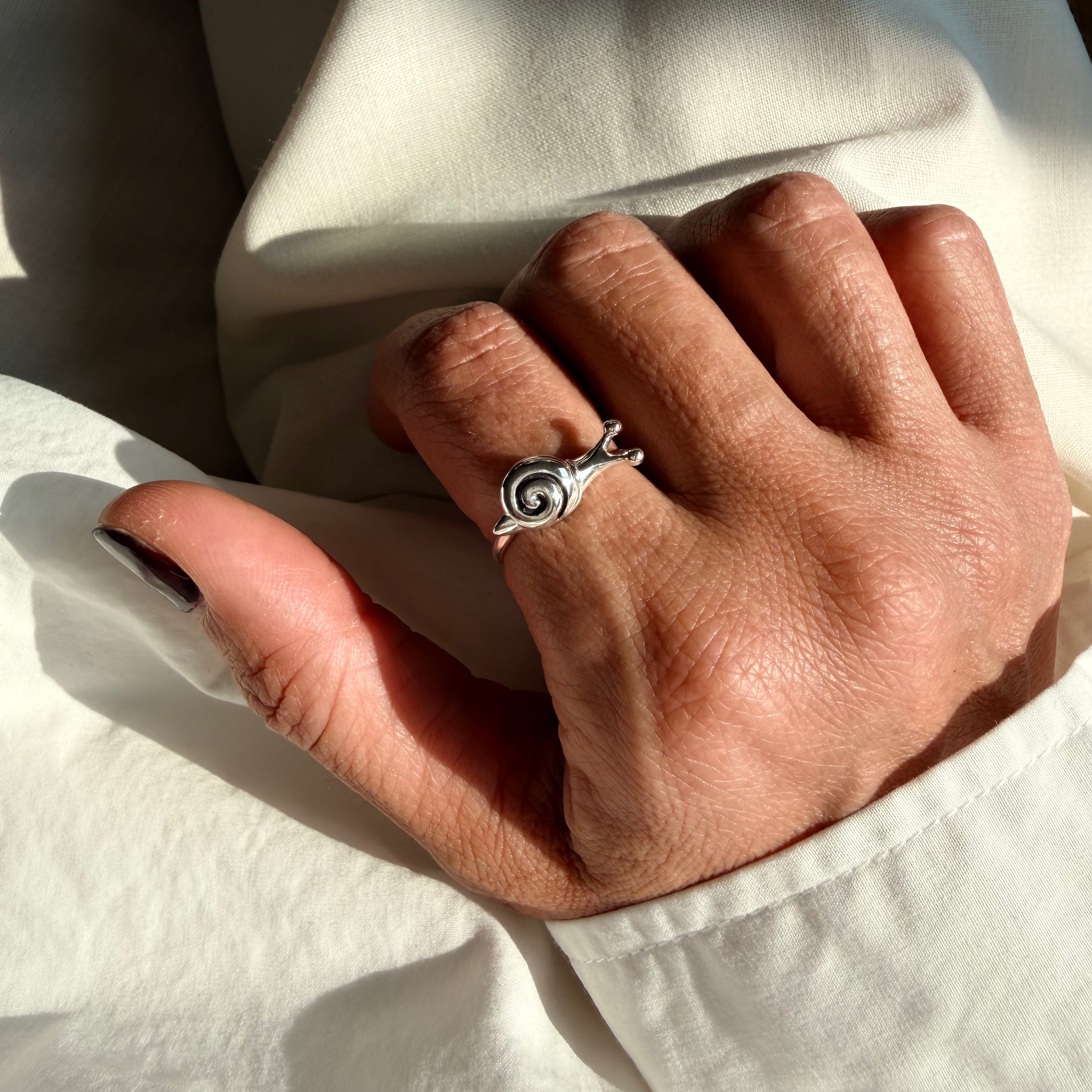 Silver “Snail” Talisman 2026 Ring (Big)