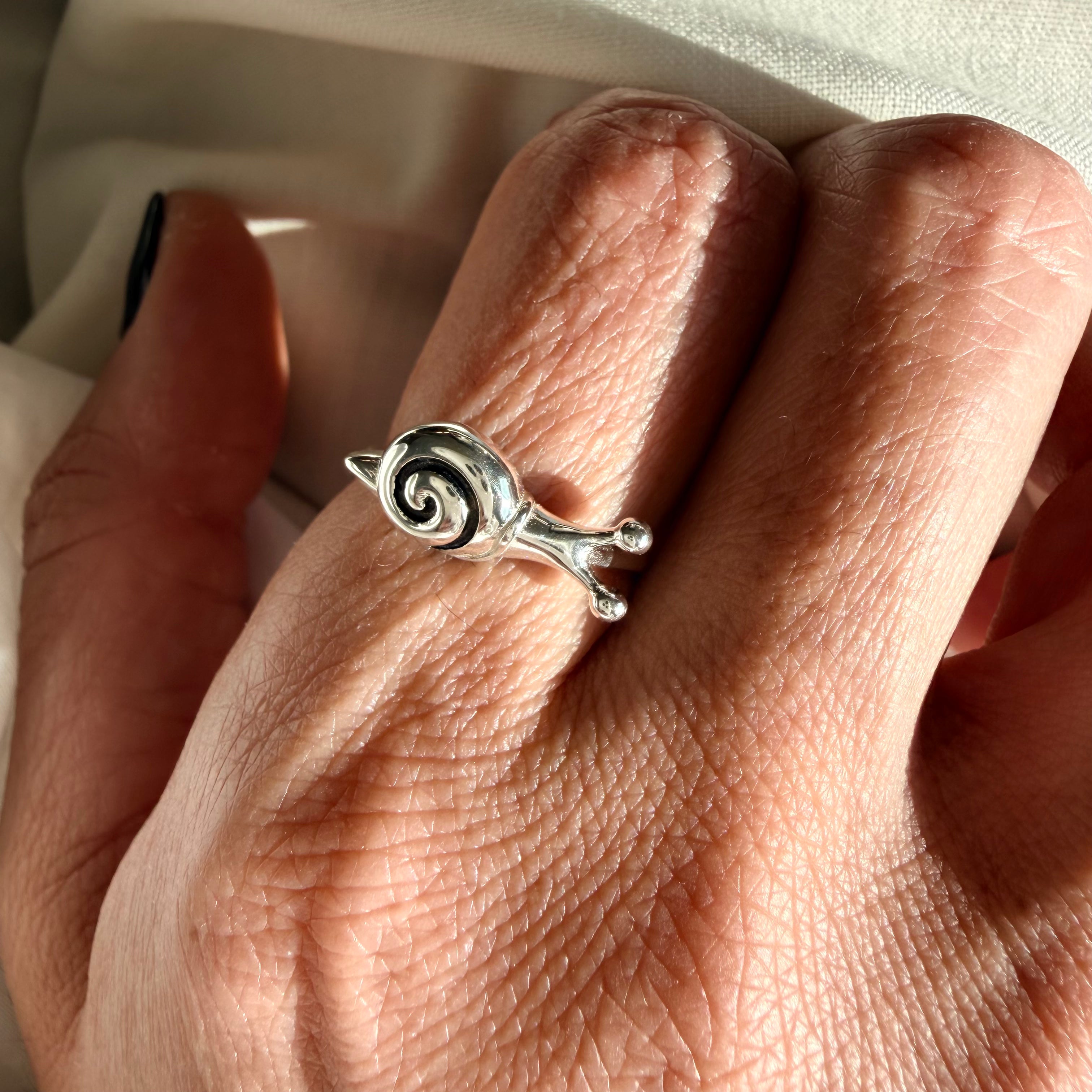 Silver “Snail” Talisman 2026 Ring (Big)